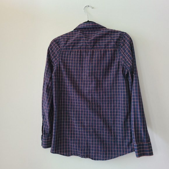 7 For all Mankind Blue and Pink Checkered Dress Shirt - Picture 2 of 3